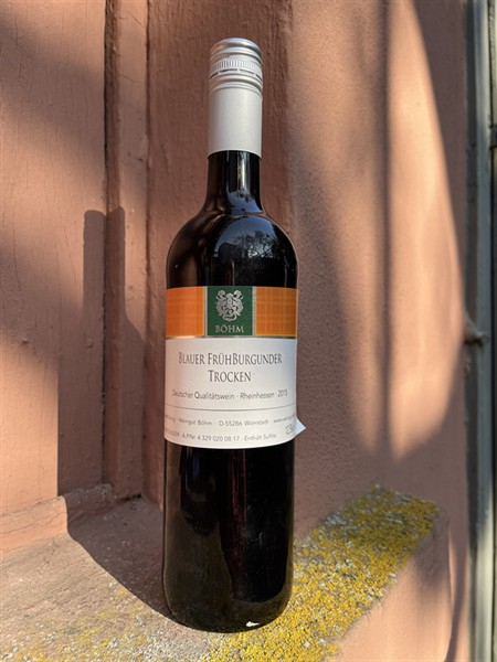 Böhm Blauer Frühburgunder Rotwein trocken