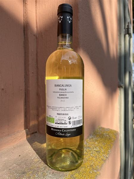Alberto Longo Bianco Falanghina BIANCALUNGA Masseria Celenta