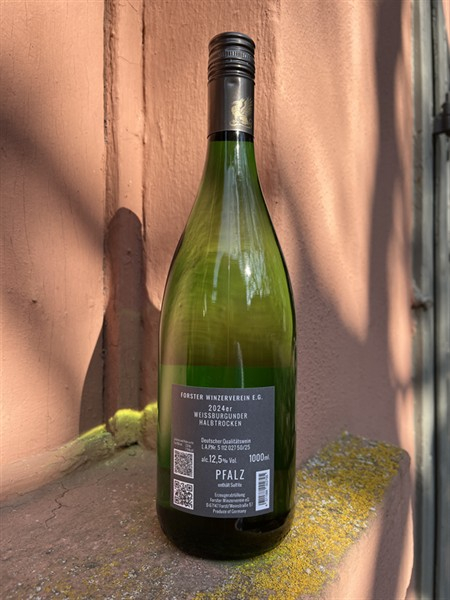 Forster Weissburgunder halbtrocken LITERFLASCHE